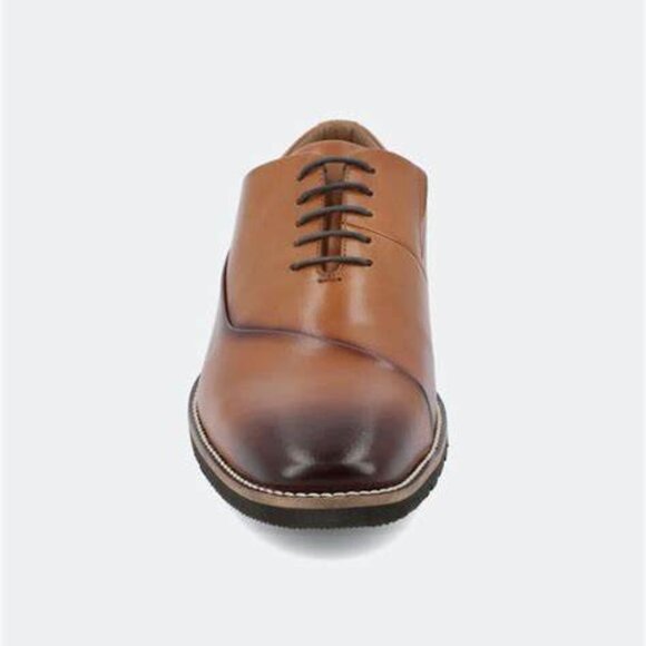 Thomas & Vine Men\'s Odin Cognac Leather Oxfords Dress Shoes